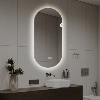 Miroir de salle de bain 48 "x 24" anti-buée