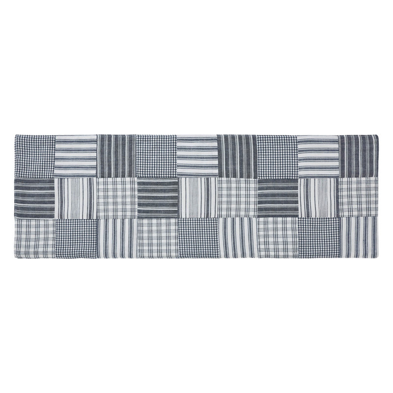 Sawyer Mill Blue Runner Quilted 12x36, 24" x 8"