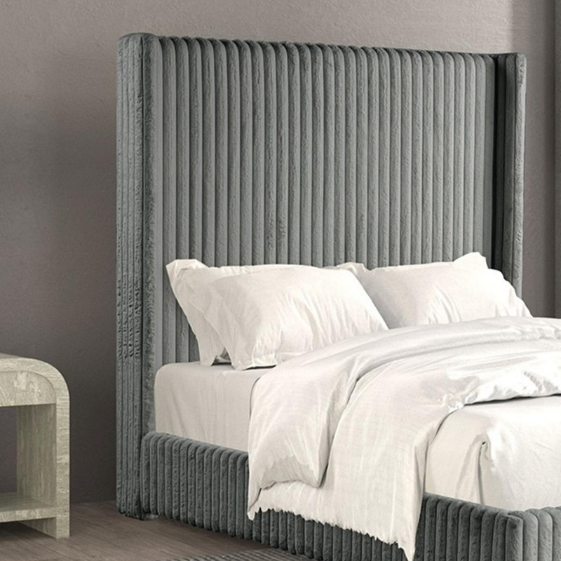Lit contemporain, Gris, Grand lit