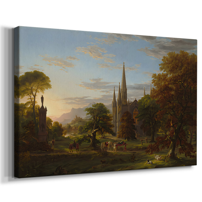 The Departure-Thomas Cole-Gallery Wrapped Canvas-1837, 18 x 27