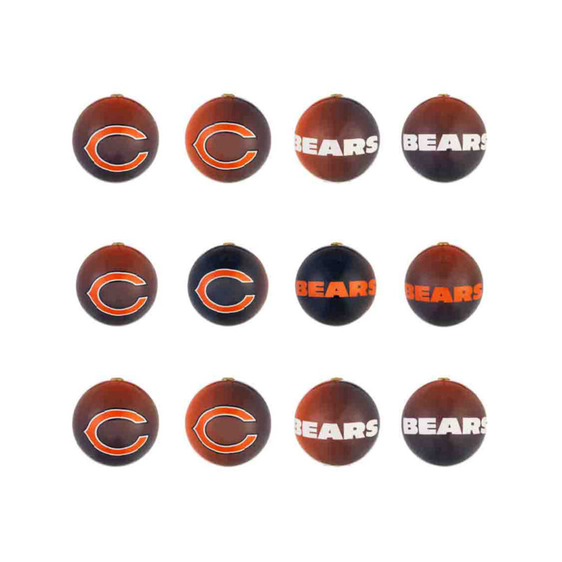 Ensemble d'ornement 12 pièces NFL, Chicago Bears