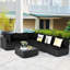Finnbar 6 - Person Modular Patio Conversation Set with Cushions-1070499669