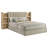 Bookcase Storage Queen Bed with Sliding Shelves