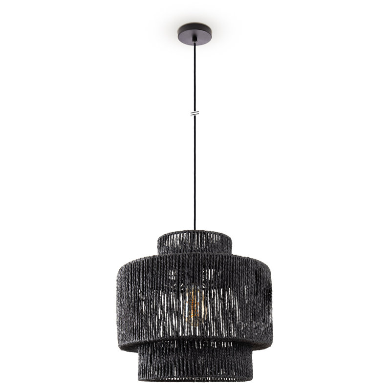 Provo Pendant, Black, Black