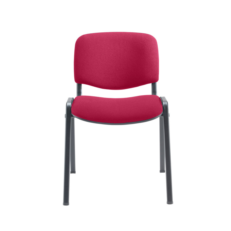 Waiting Room Chair, Claret, Black