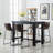 Telsha 4 - Person Four Leg Dining Set-32622658