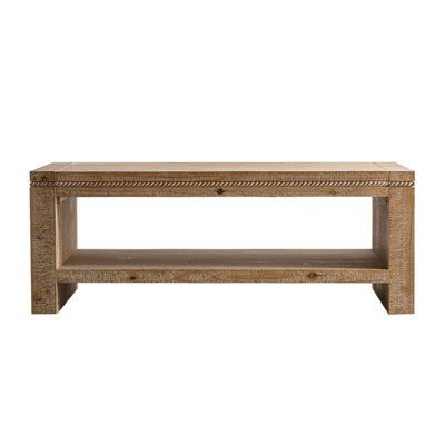 Rustic Solid Wood Coffee Table With 2 - Tier And Oversized Tabletop For Living Room Apartment, Quick Easy Assembly Cleaning Rectangle Open Interior Shelf Storage Office, Fast