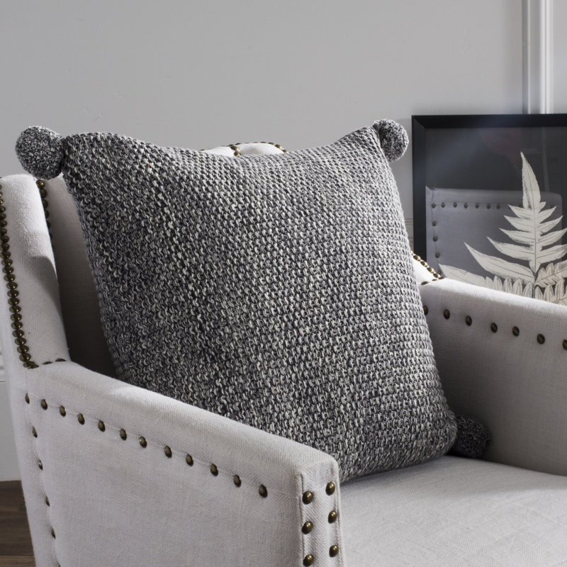 Tassels Cotton Reversible Throw Pillow
