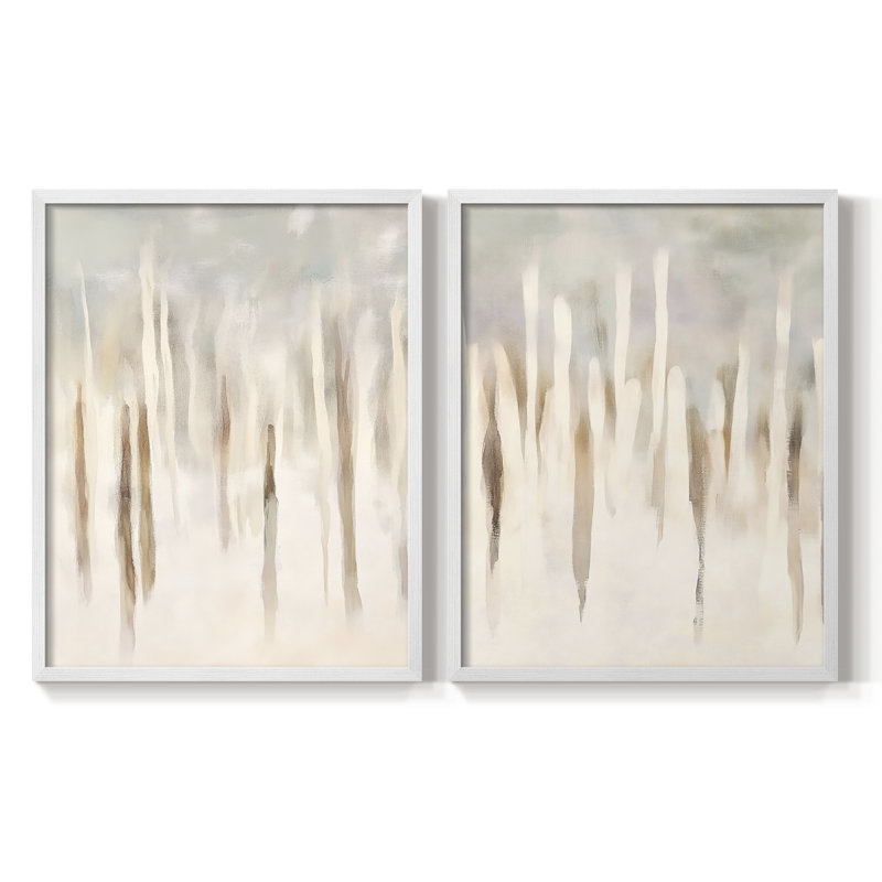 ABSTRACT Series DCCCXXII-Premium Framed Print -Ready to Hang - No Nails Required - No Nails Required, 21" H x 34" W, White