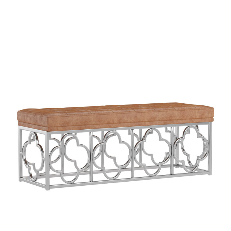 Banc rembourré Hayes, Caramel