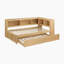 Lit plateforme simple en bois avec lit gigogne Sabio-689613458-689613457