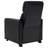 Kryton Upholstered Tufted Recliner Living Room Set Black