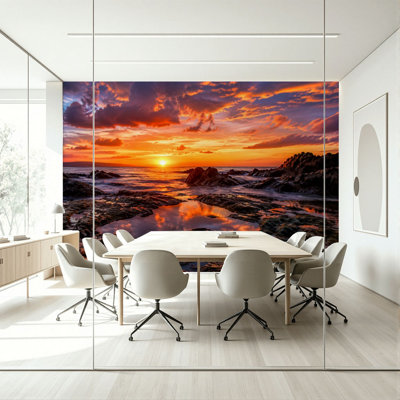 Papier peint adhésif auto-adhésif moderne pour la chambre à coucher L 100 po x l 144 po Peel and Stick