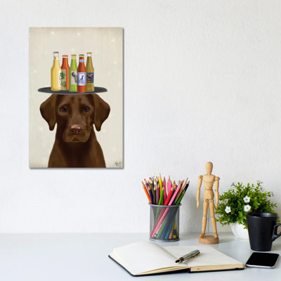 " Labrador Chocolate Beer Lover " by Fab Funky