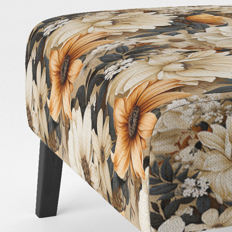 Fauteuil de chambre d'appoint rembourré Earthy Elegance