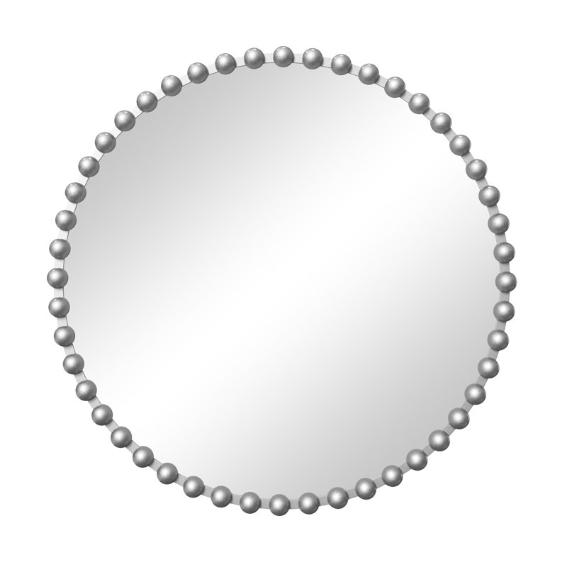 Miroir mural rond en fer, adapté au vestibule, au salon, à la chambre à coucher et à la salle de bain., 36 po x 36 po
