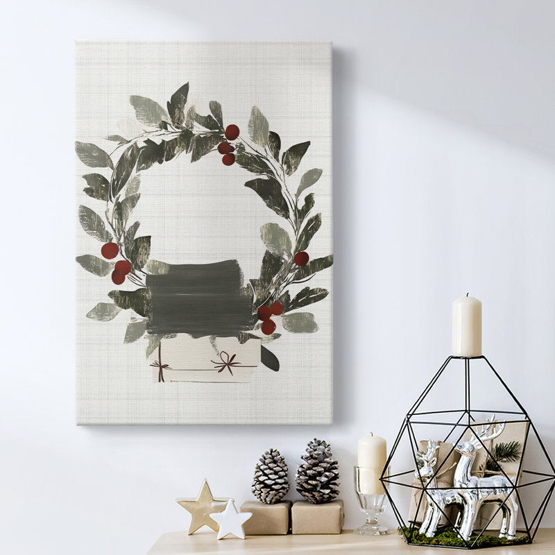 Art des Fêtes de Noël - Toile tendue avec châssis CCDLX, H 27 po x l 18 po