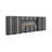 Bold Series 216-in W x 76.75-in H Steel Garage Storage System-32735592-32735593-32735595
