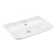 WS Bath Collections Edge 17.7'' Glossy White Ceramic Rectangular Bathroom Sink with Overflow