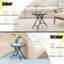 Round Metal Folding Outdoor Coffee Table , 46cm cm W 46cm cm D