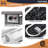 Rectangle Aluminum Propane Smokeless Fire Pit Table with Hidden Fuel Tank-73824929
