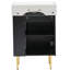 Meuble-lavabo 21,6 po, armoire combinée, meuble de rangement pour salle de bain, lavabo simple en céramique, rangement sur le côté droit-1059188070