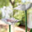 Lark Manor™ 39" Tall Metal Sculptural Multi-Tier Flower Water Fountain with LED Lights, Multicolored