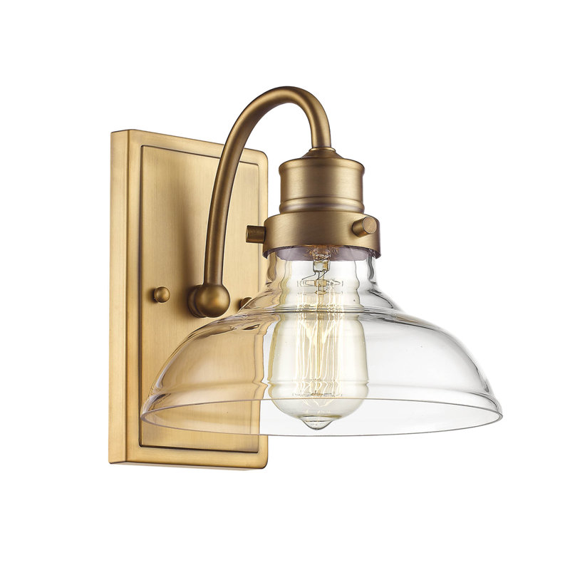 Lydia 1-Light Dimmable Armed Sconce, Heirloom Bronze