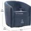 Fauteuil d'appoint rotatif Oaklynn-477360069