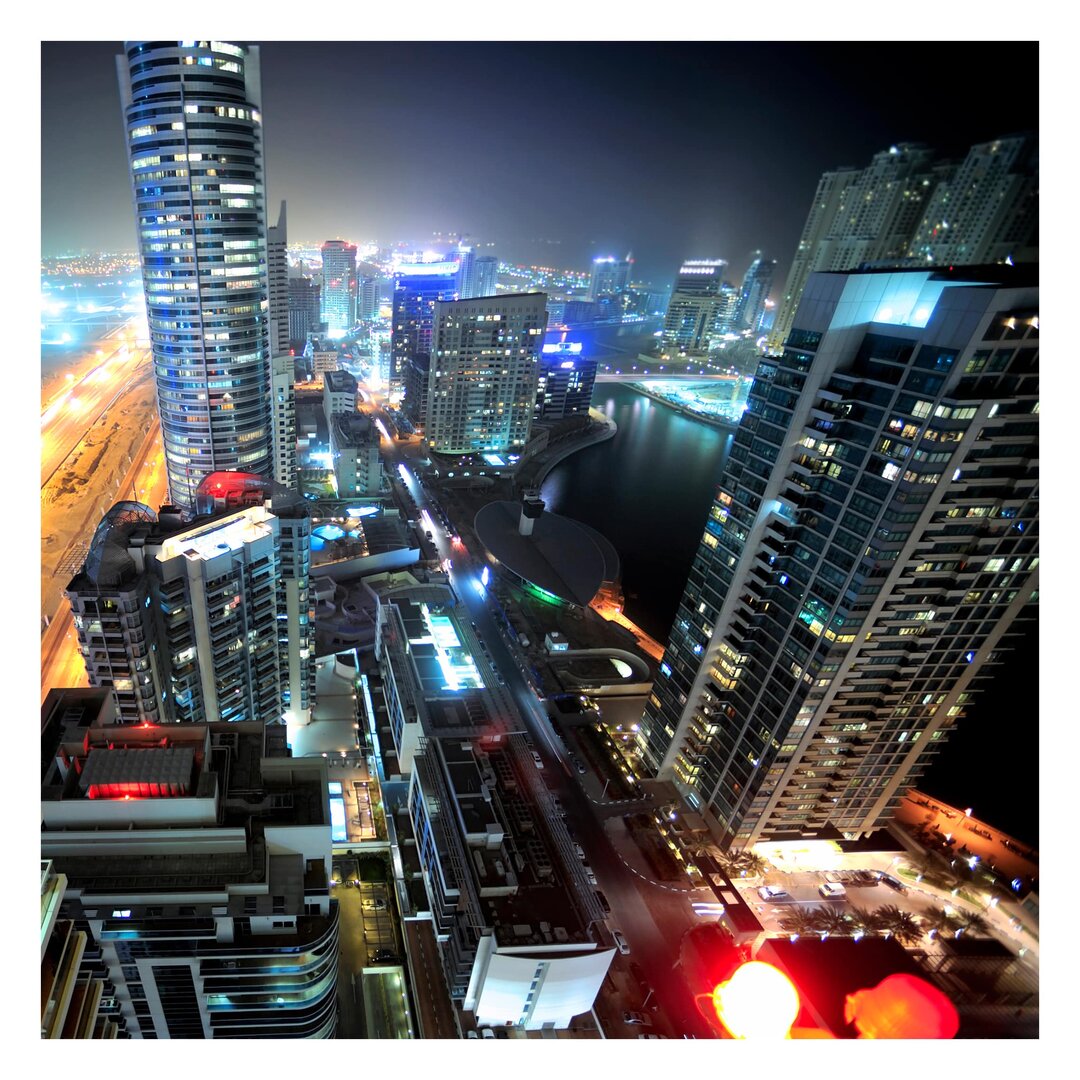 Matte Fototapete Dubai Lights 3,36 m x 336 cm