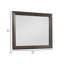 Miroir de commode Riskus 39 x 50, style moderne, bois de noyer riche
