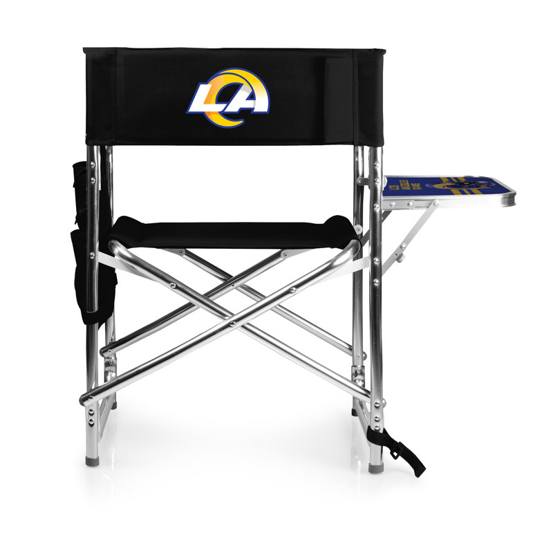 Folding Director Chair, Los Angeles Rams, Black