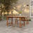 59.8''-78'' W Extendable Solid Wood Outdoor Dining Table with Umbrella Hole
