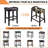Bar Stool Cover Rectangle Set Of 4 Printed Stretch Counter Height Bar Stools Slipcovers Saddle Stool Slipcover Bench Seat Protector Backless Bar Stools Covers For Kitchen Counter