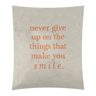 Tapisserie en polyester et citation manuscrite en polyester perseverance