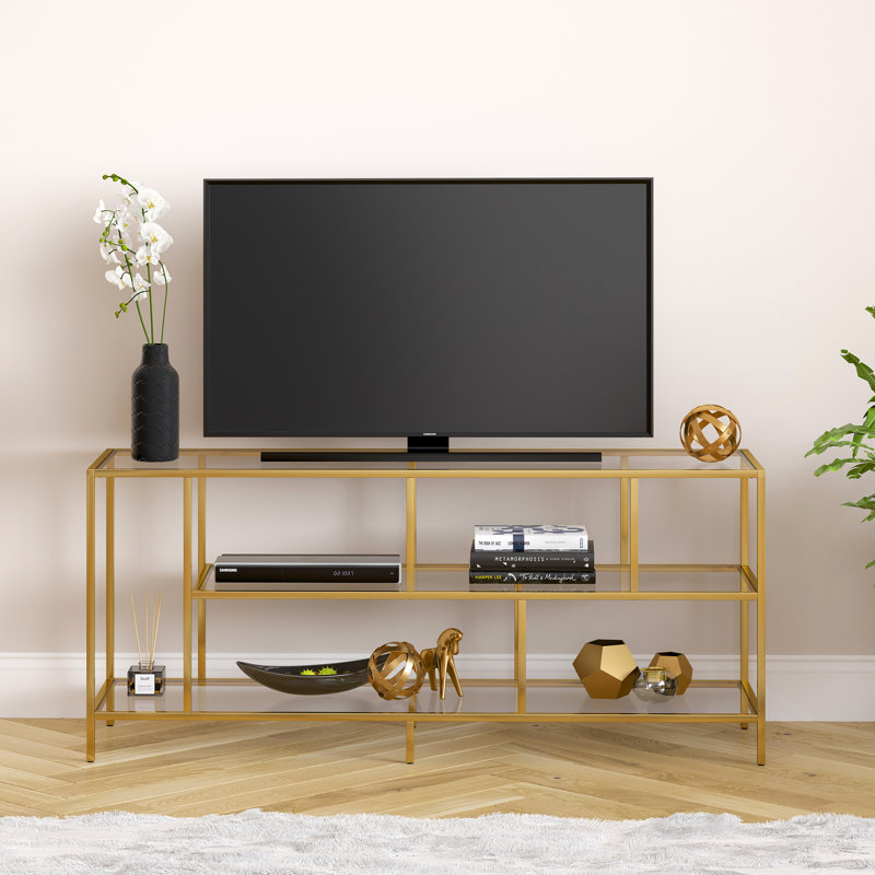 Meuble télé pour téléviseur de 60 po ou moins Wylan, Laiton