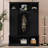 Hall Tree With Adjustable Shelves, Classic Arched Storage Bench With Dual Side Cabinets, 7 Hooks-591047476