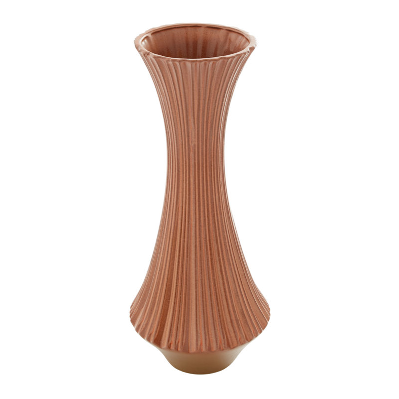 Rust 20" Indoor / Outdoor Ceramic Table Vase 