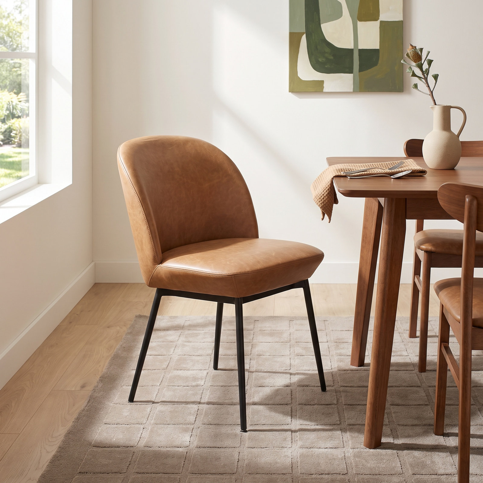 Jumelle Genuine Leather Dining Chair