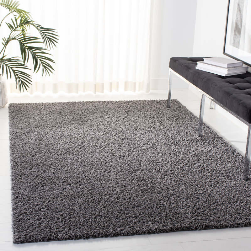 Schwanke Shag Performance Solid Color Rug, Rectangle 5'3" x 7'6"