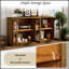 Grande armoire de rangement à 4 portes avec portes en verre, armoire arquée avec tablettes réglables pour la cuisine, la salle à manger et le salon