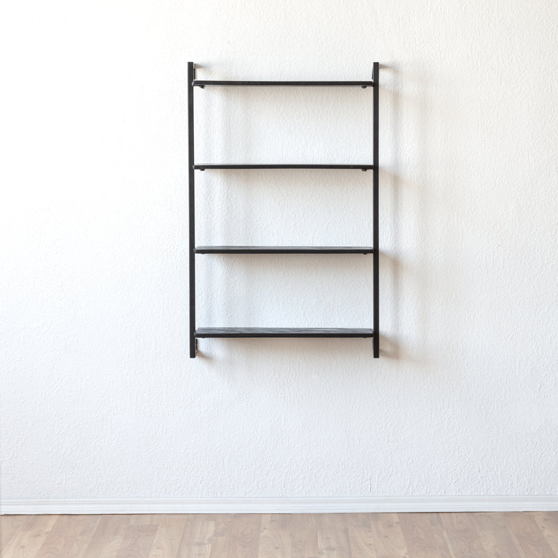 Castanedo Mango Recessed Shelf, Black
