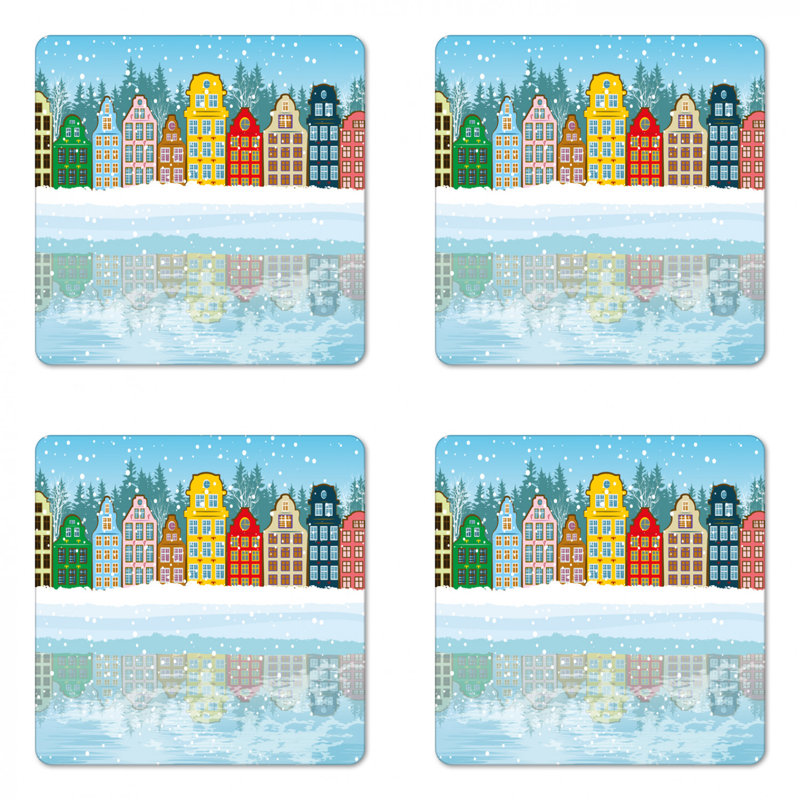 Square 4 Piece Coaster Set