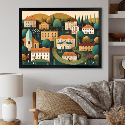 «Small Town Village I», reproduction d'art sur toile