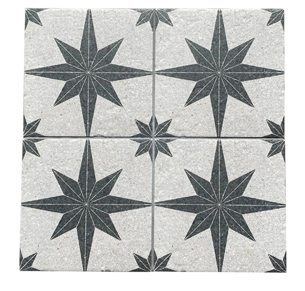 Tulum Compass 8" x 8" Patterned Wall & Floor Tile BATCH 