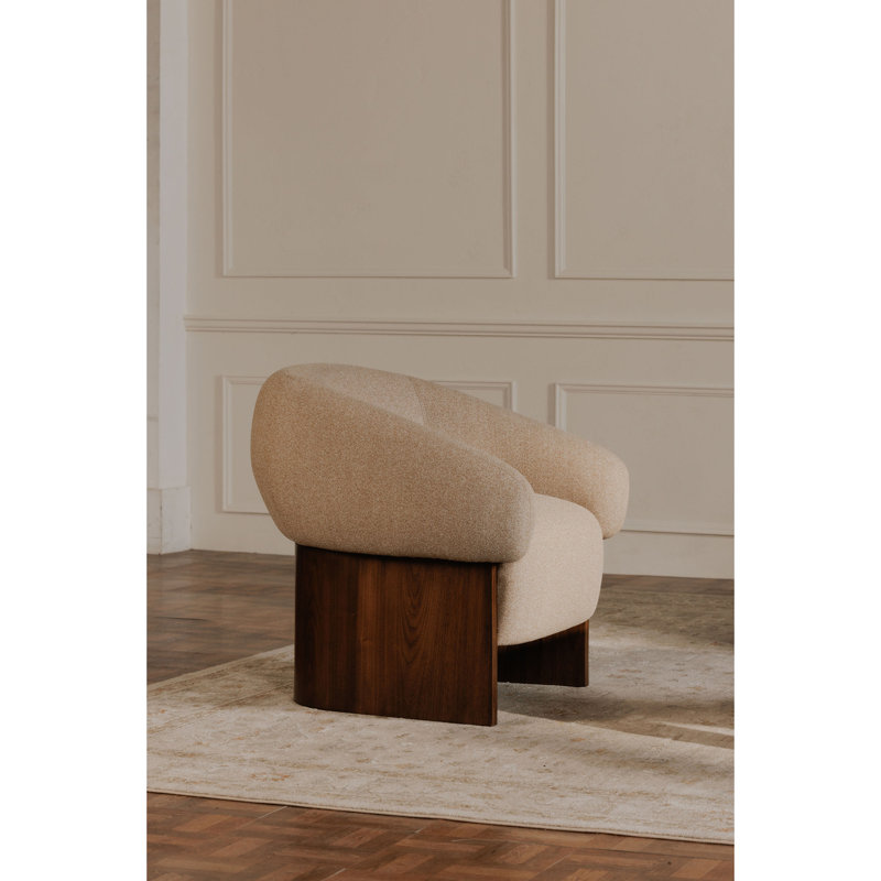 Otto Armchair, Tan Polyester