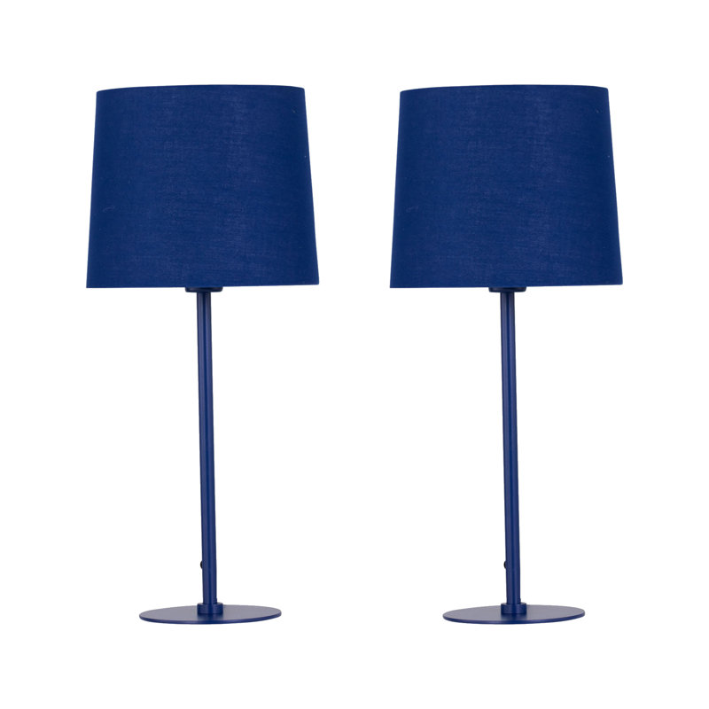 Metal Table Lamp, Navy Blue, Navy Blue
