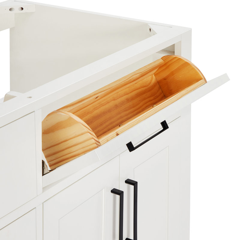 Hepburn 66'' Double Bathroom Vanity Base Only, Matte Black, White