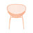 Modern Outdoor Metal Shell Chairs ( Of 2), Orange, 24.99"w X 25.22"d 34.04"h 2 Chairs, 34.04"h, Minimalist