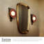 Furrow 12-in Red Wall Sconce-1436334352
